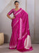 Pink Pink Leheriya Satin Printed Saree