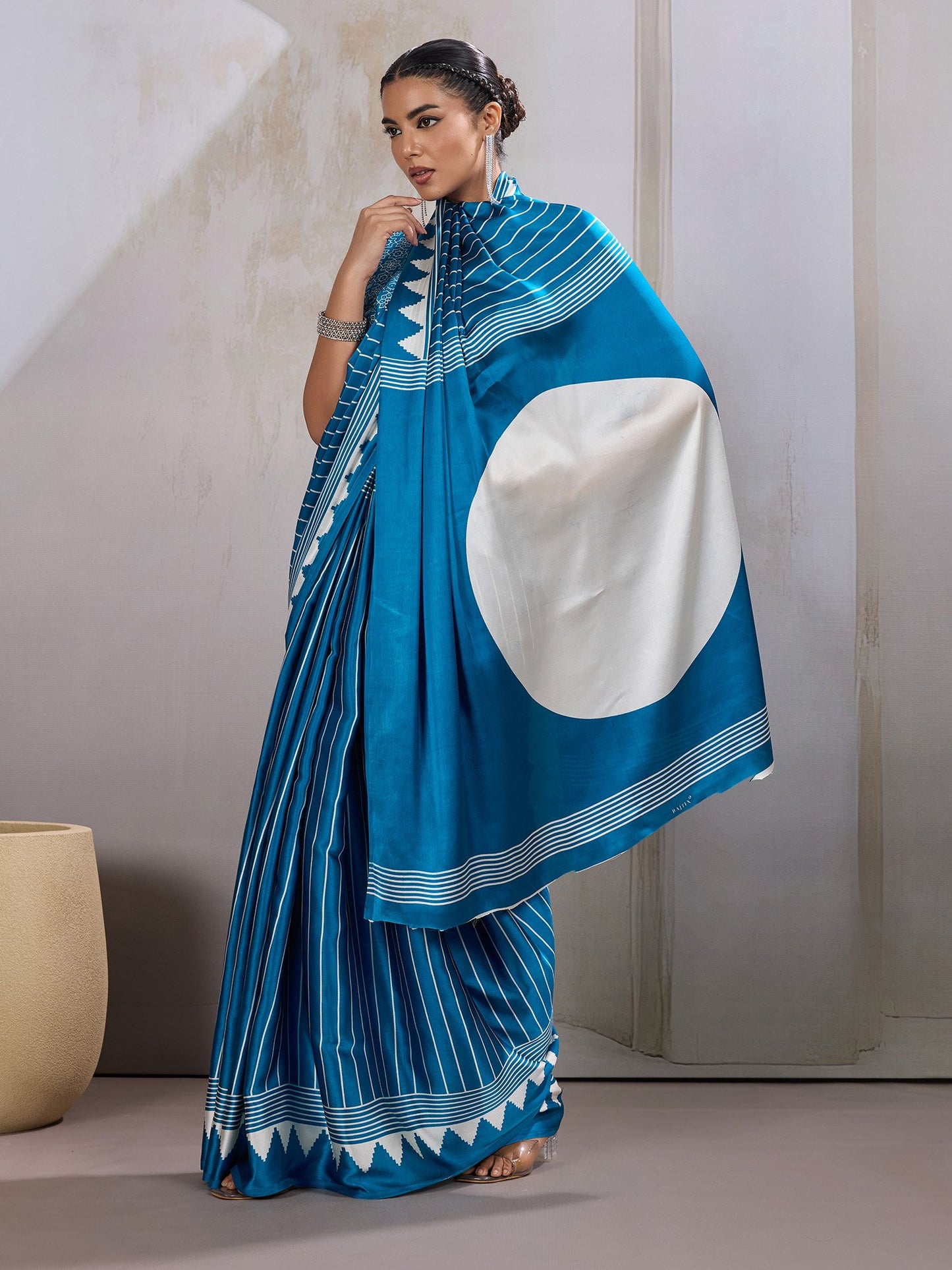 partywear designer saree for festive occasions