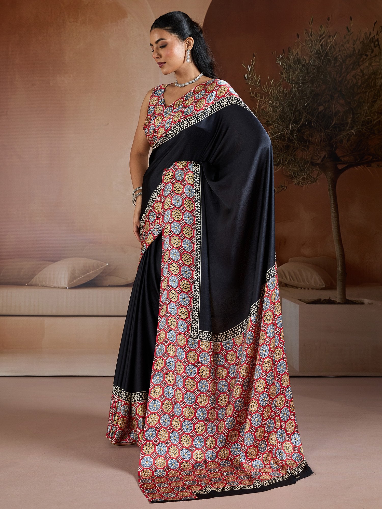 partywear designer saree for festive occasions