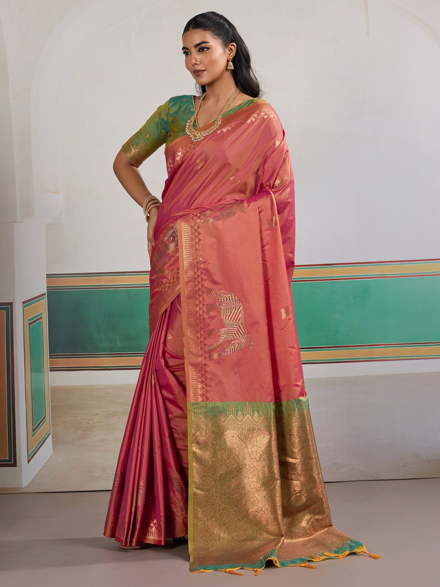partywear designer saree for festive occasions
