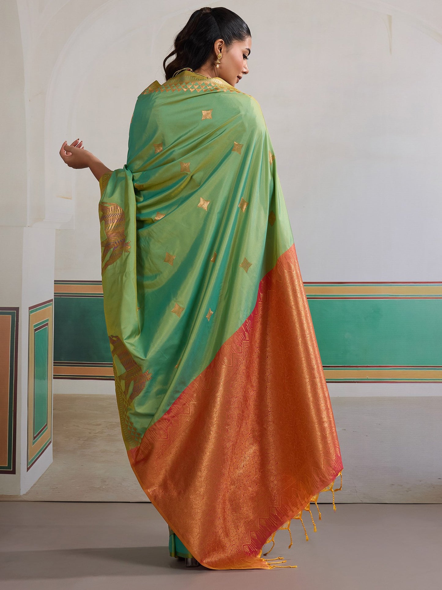 Light Banarasi Silk Woven Saree