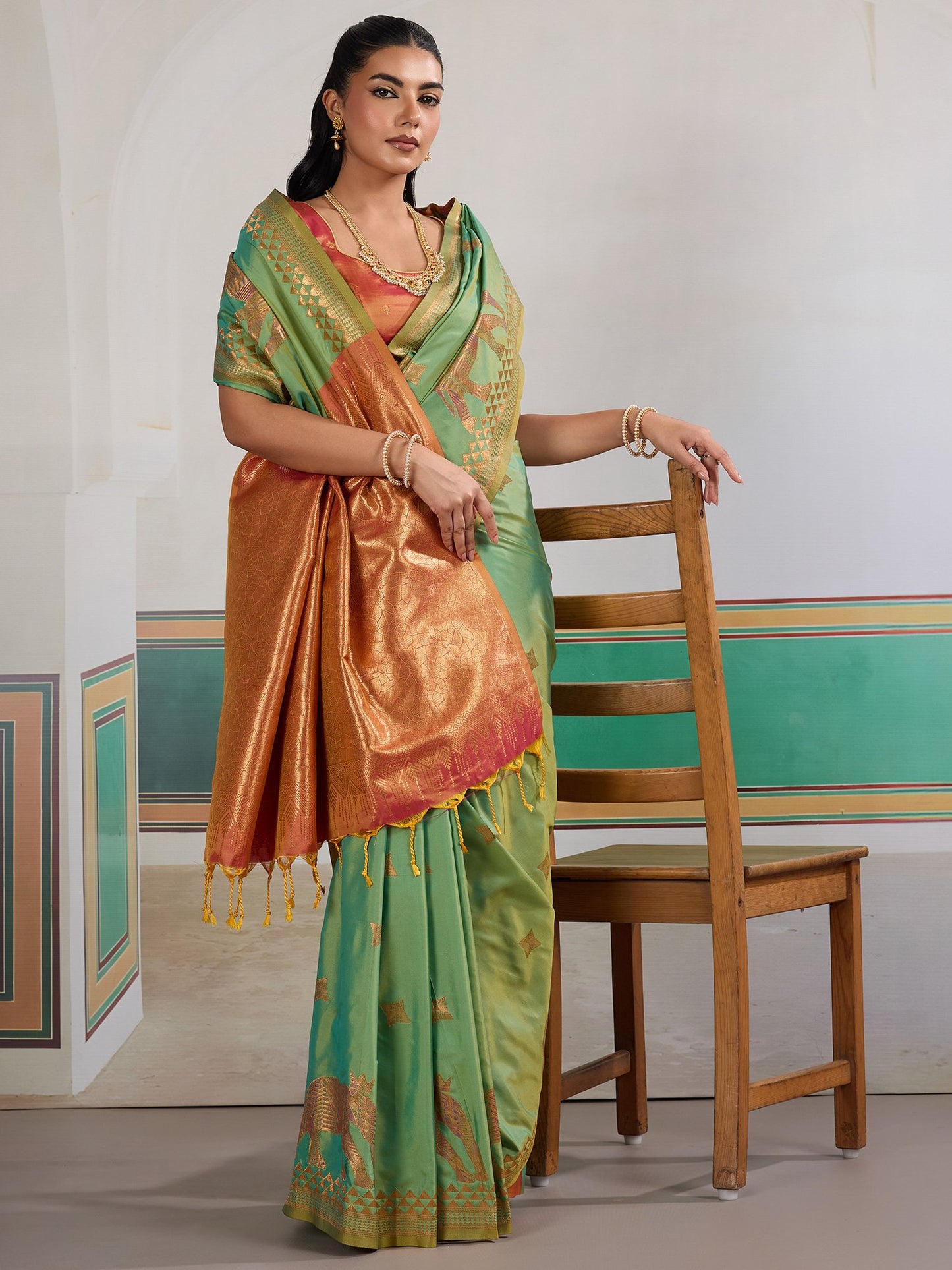 Light Banarasi Silk Woven Saree