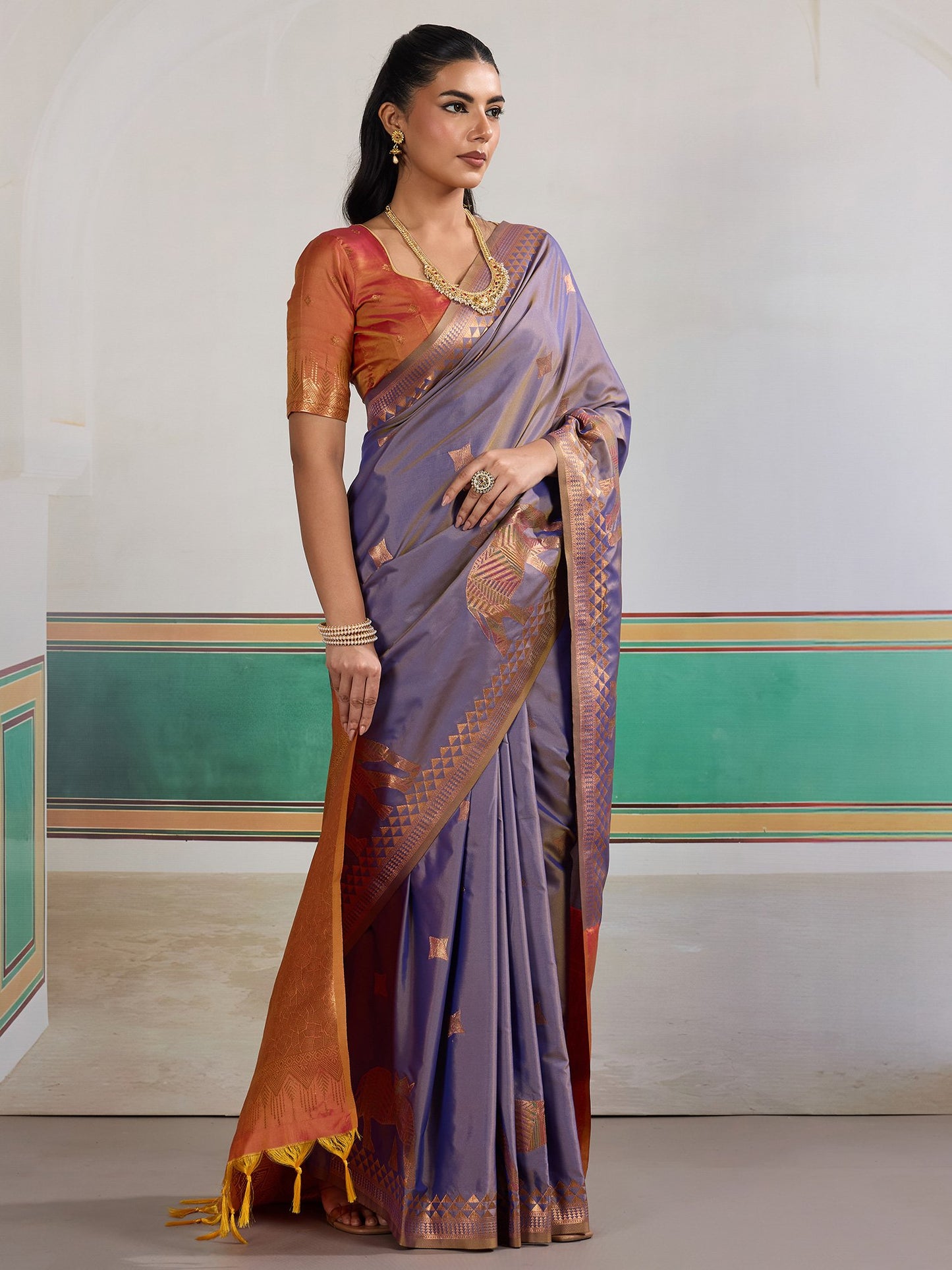 partywear designer saree for festive occasions