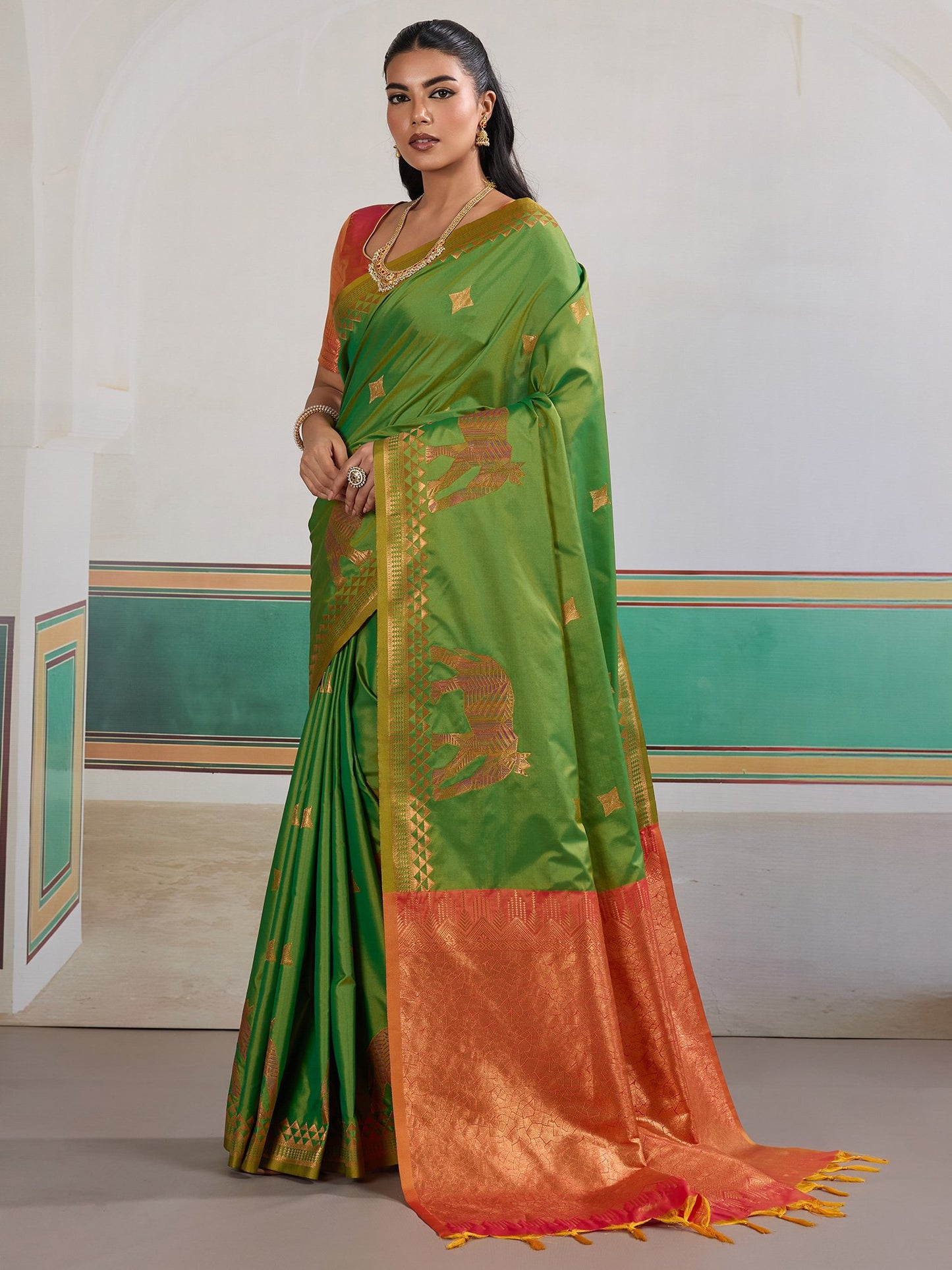 partywear designer saree for festive occasions