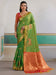 Green Green Banarasi Silk Woven Saree