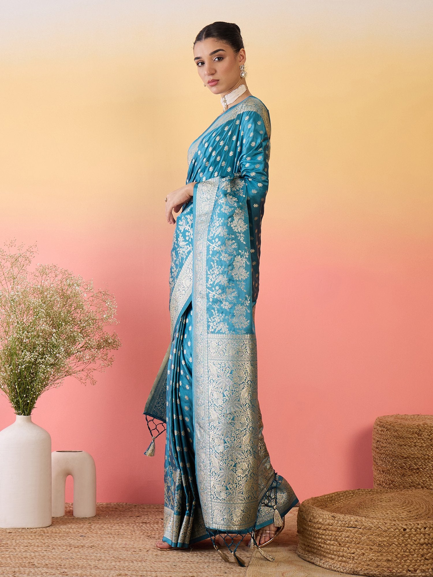 partywear designer saree for festive occasions