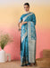 Blue Light Banarasi Satin Silk Woven Saree