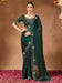 Green Green Party Wear Chiffon Embellished Saree