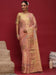 Pink Peach Banarasi Linen Woven Saree