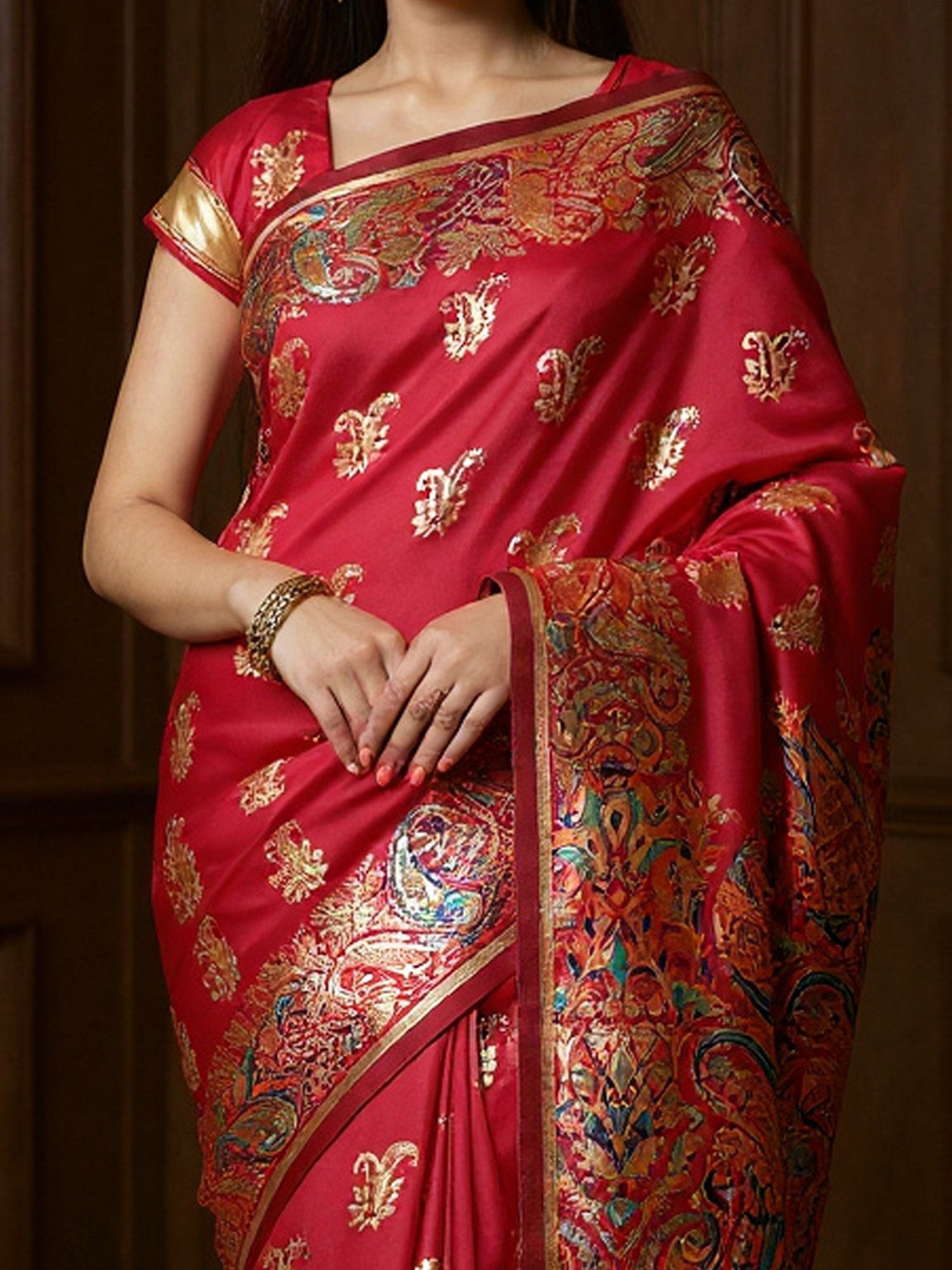 partywear designer saree for festive occasions