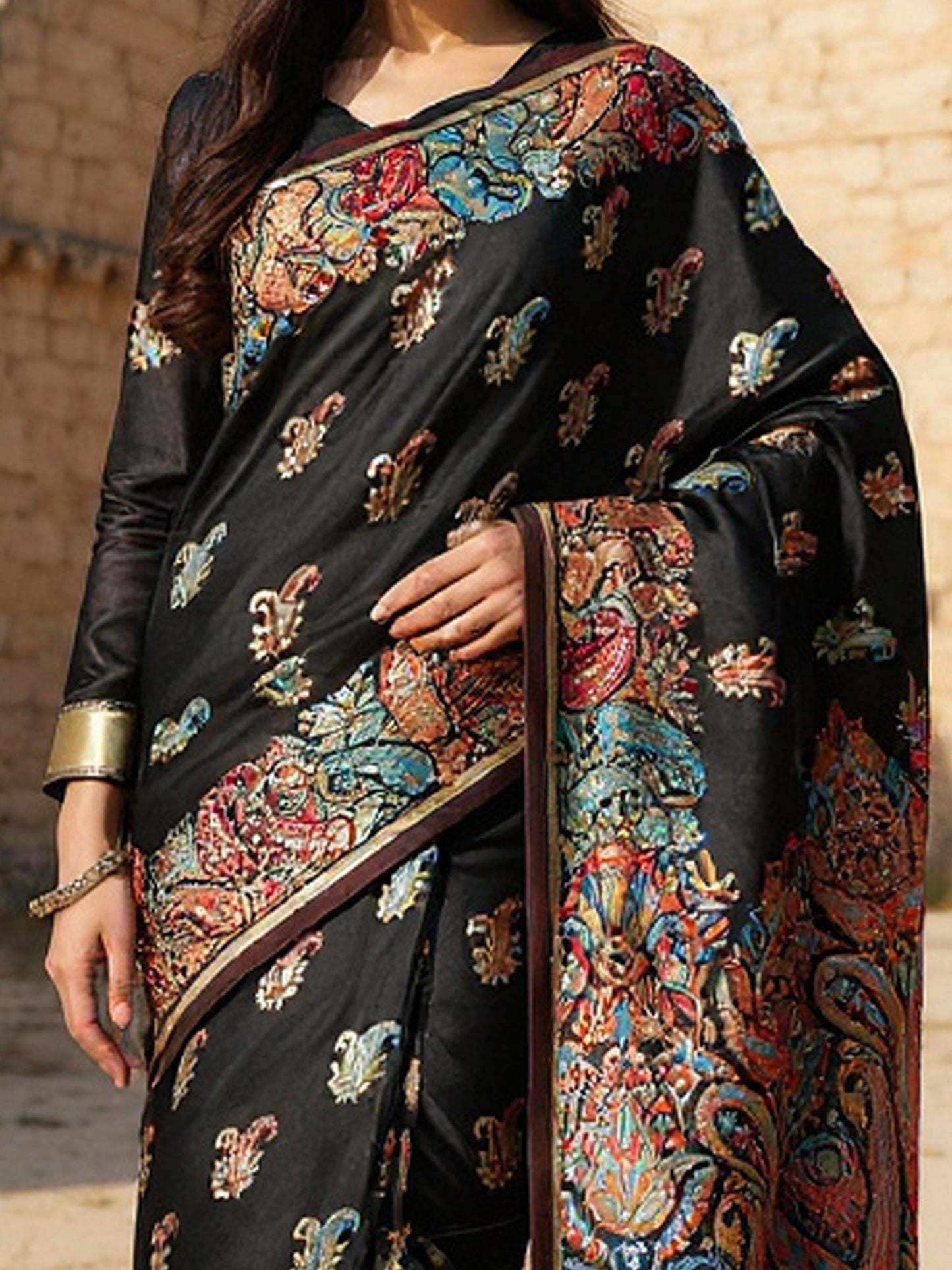 partywear designer saree for festive occasions