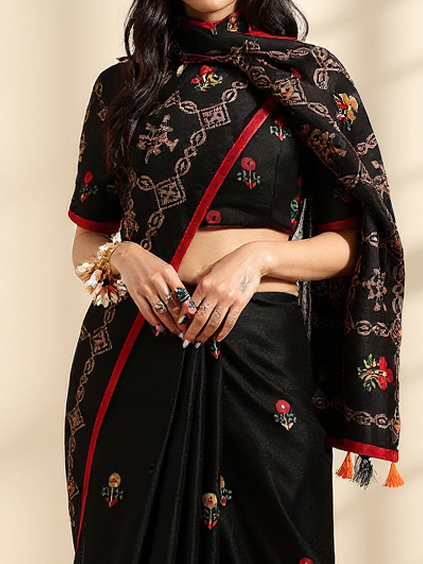 partywear designer saree for festive occasions