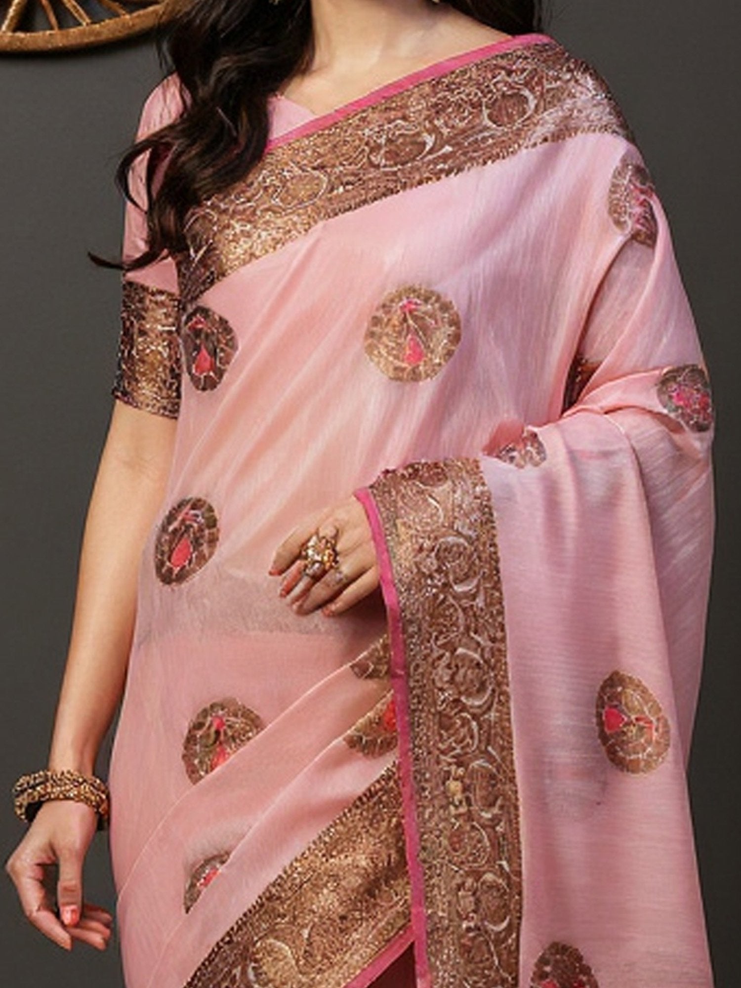 partywear designer saree for festive occasions