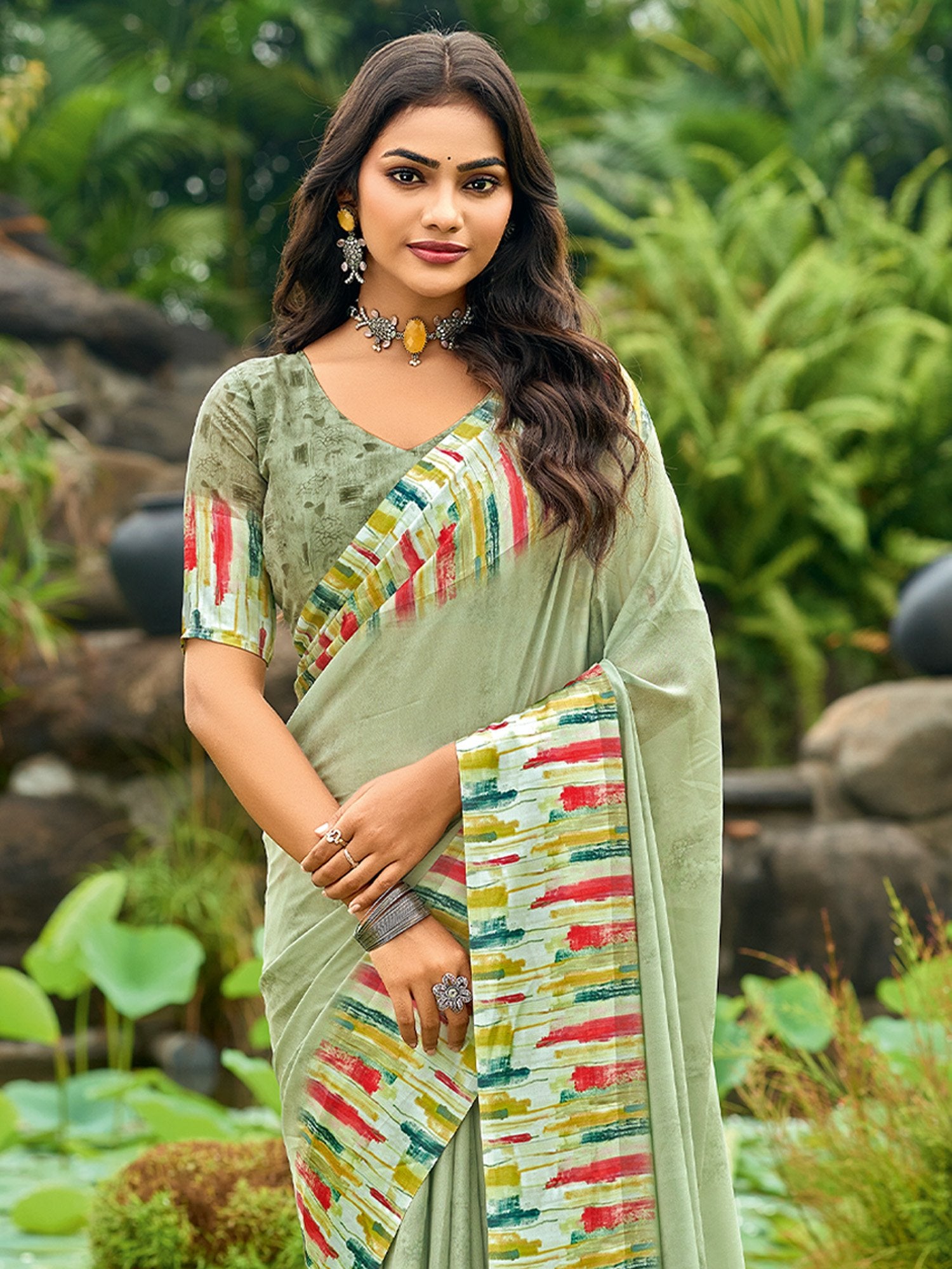 partywear designer saree for festive occasions