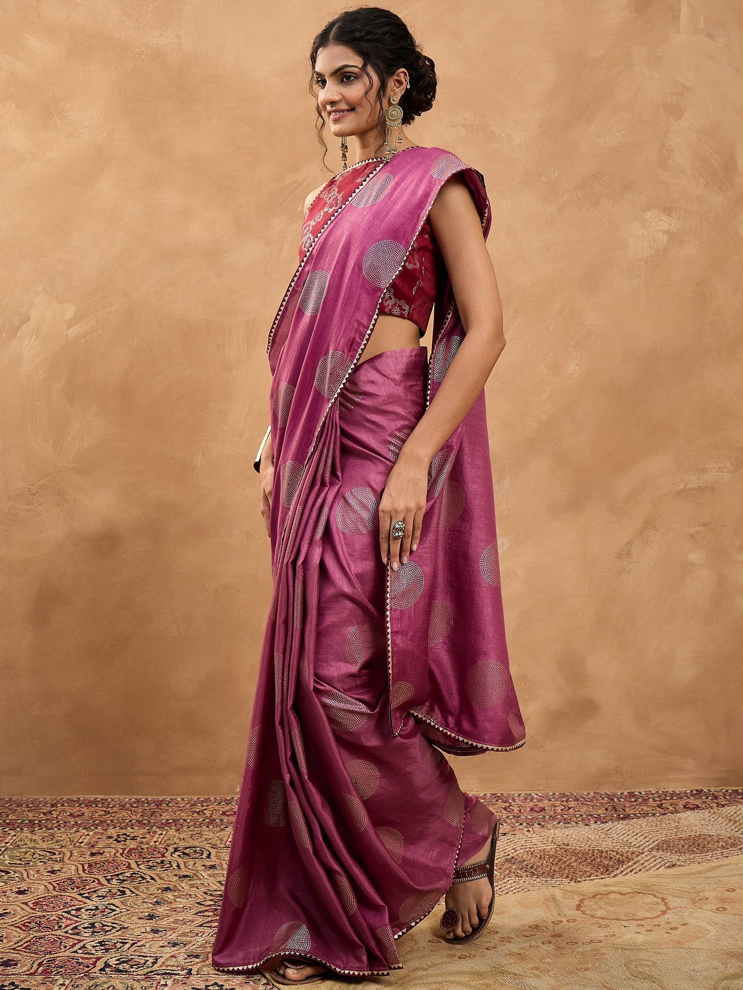 partywear designer saree for festive occasions
