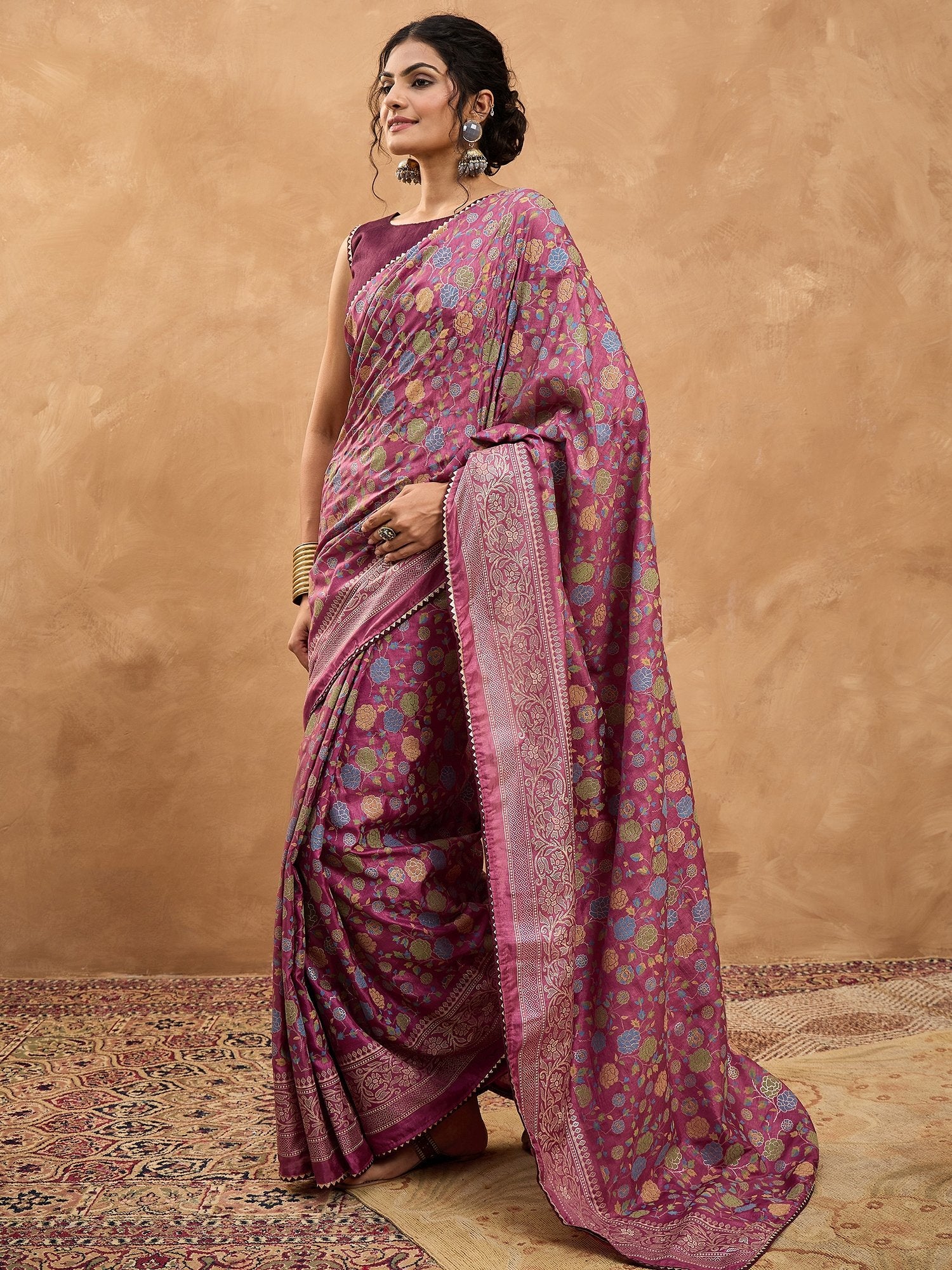 partywear designer saree for festive occasions