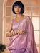 Lavender Lavendar Party Wear Pure Silk Embellished Saree