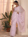 Pink Pink Party Wear Georgette Embellished Saree