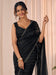 Black Black Party Wear Georgette Embellished Saree