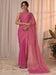 Pink Pink Party Wear Georgette Embellished Saree