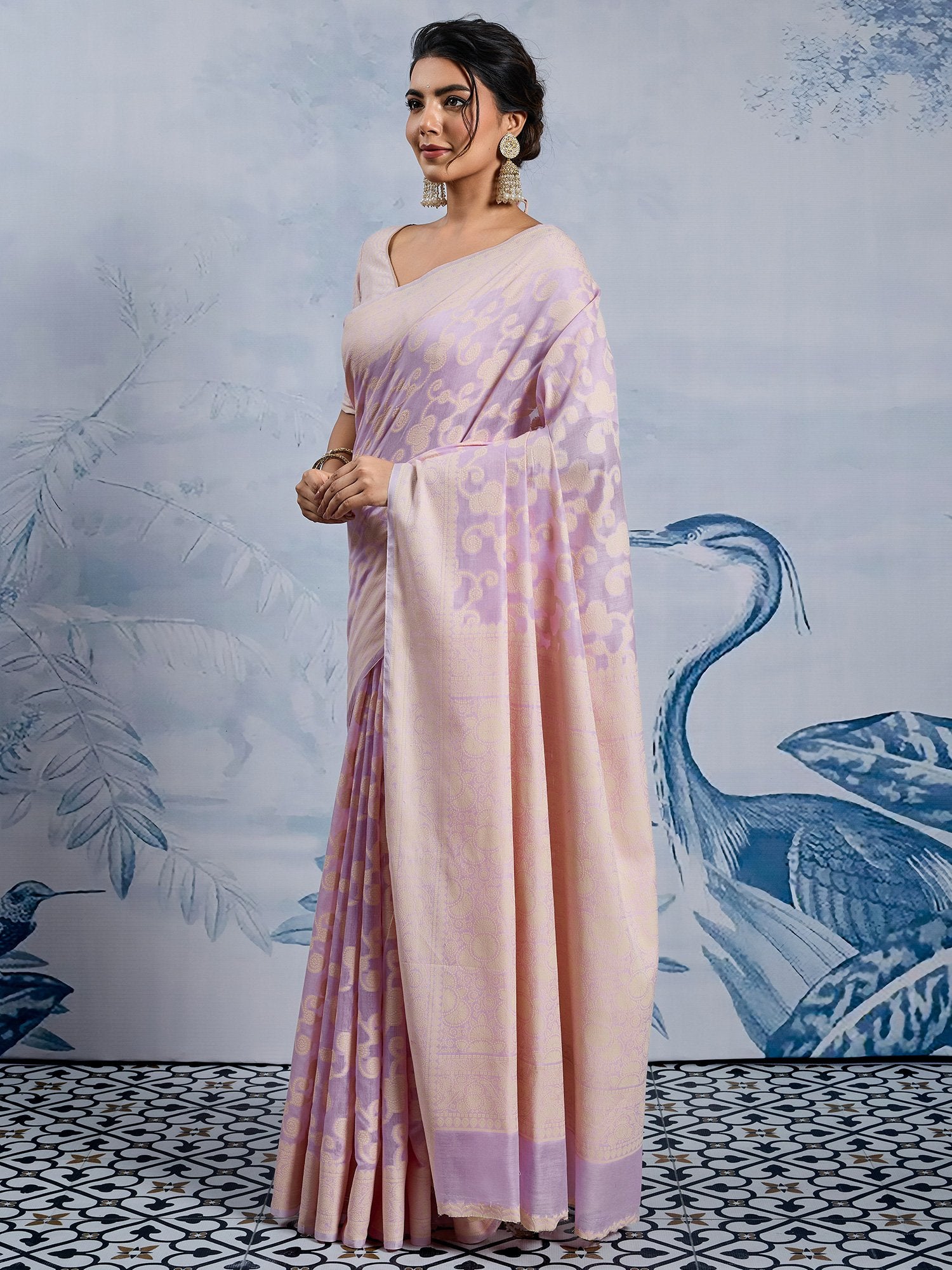 partywear designer saree for festive occasions