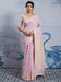 Lavender Lavendar Banarasi Chanderi Cotton Woven Saree