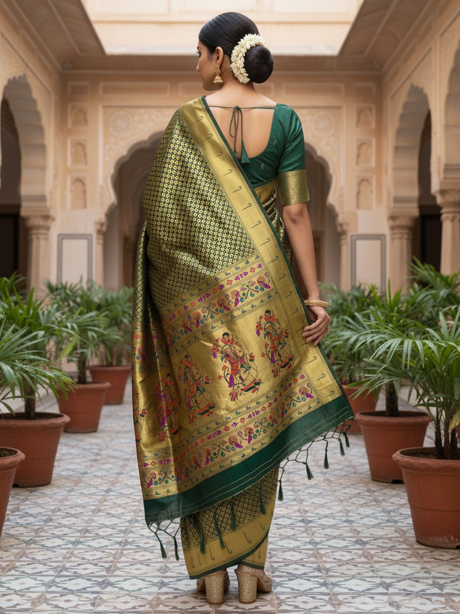 partywear designer saree for festive occasions
