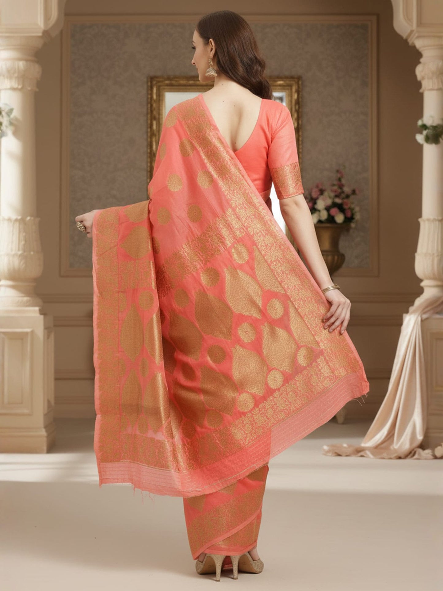 partywear designer saree for festive occasions