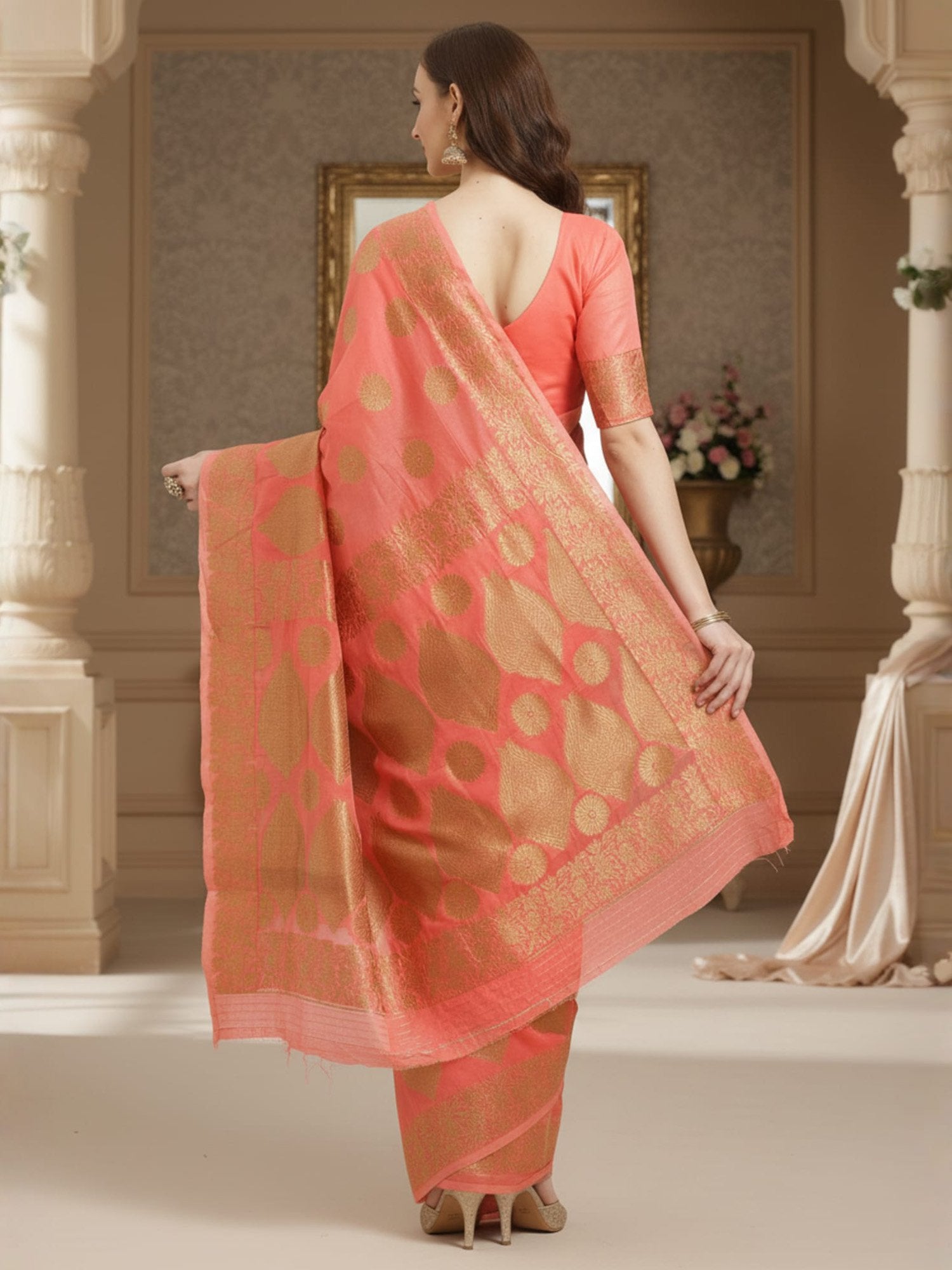 partywear designer saree for festive occasions