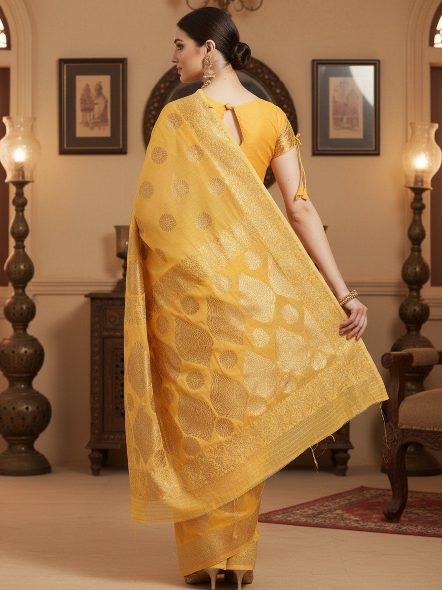 partywear designer saree for festive occasions