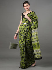Light Green Bhagalpuri Silk Saree - The Dori Store
