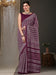 Purple Magenta Dabu Bhagalpuri Silk Printed Saree