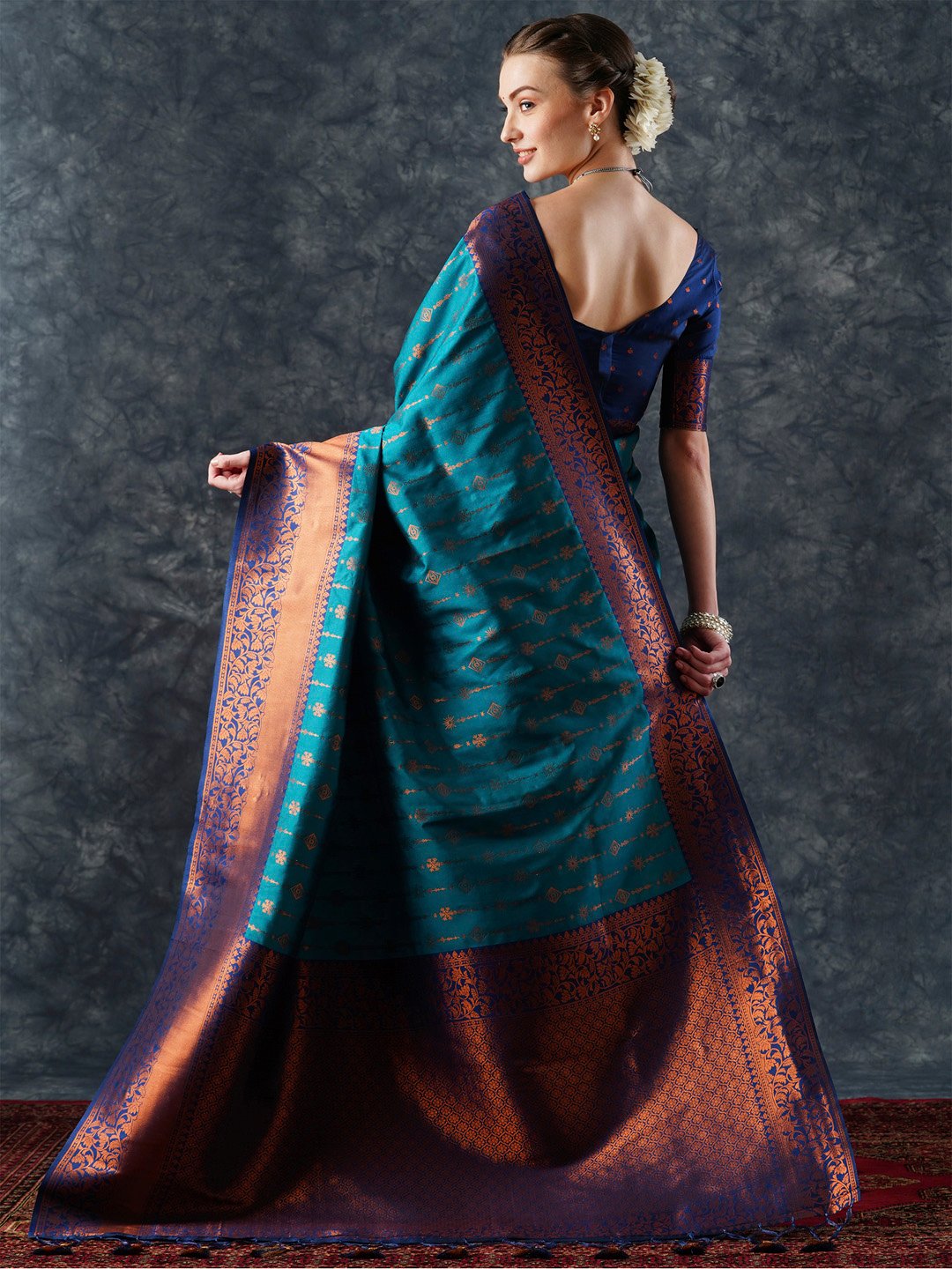 partywear designer saree for festive occasions
