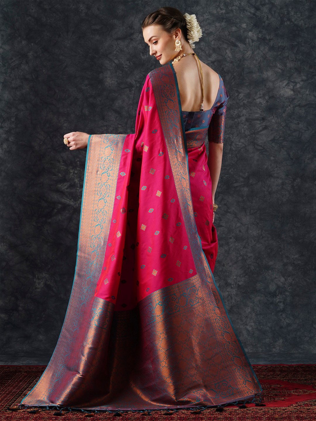 partywear designer saree for festive occasions