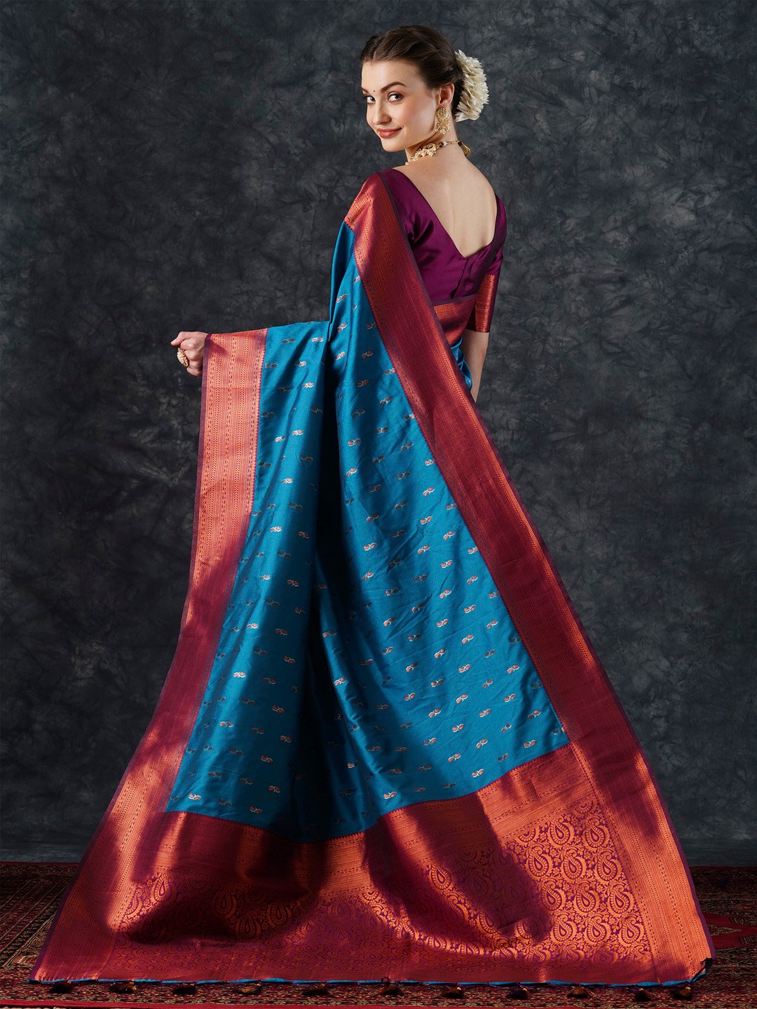 partywear designer saree for festive occasions