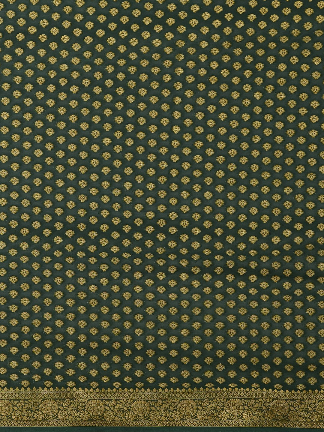 Green Kanjeevaram Georgette Woven Saree