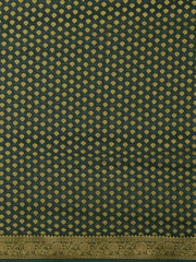 Green Kanjeevaram Georgette Woven Saree - The Dori Store