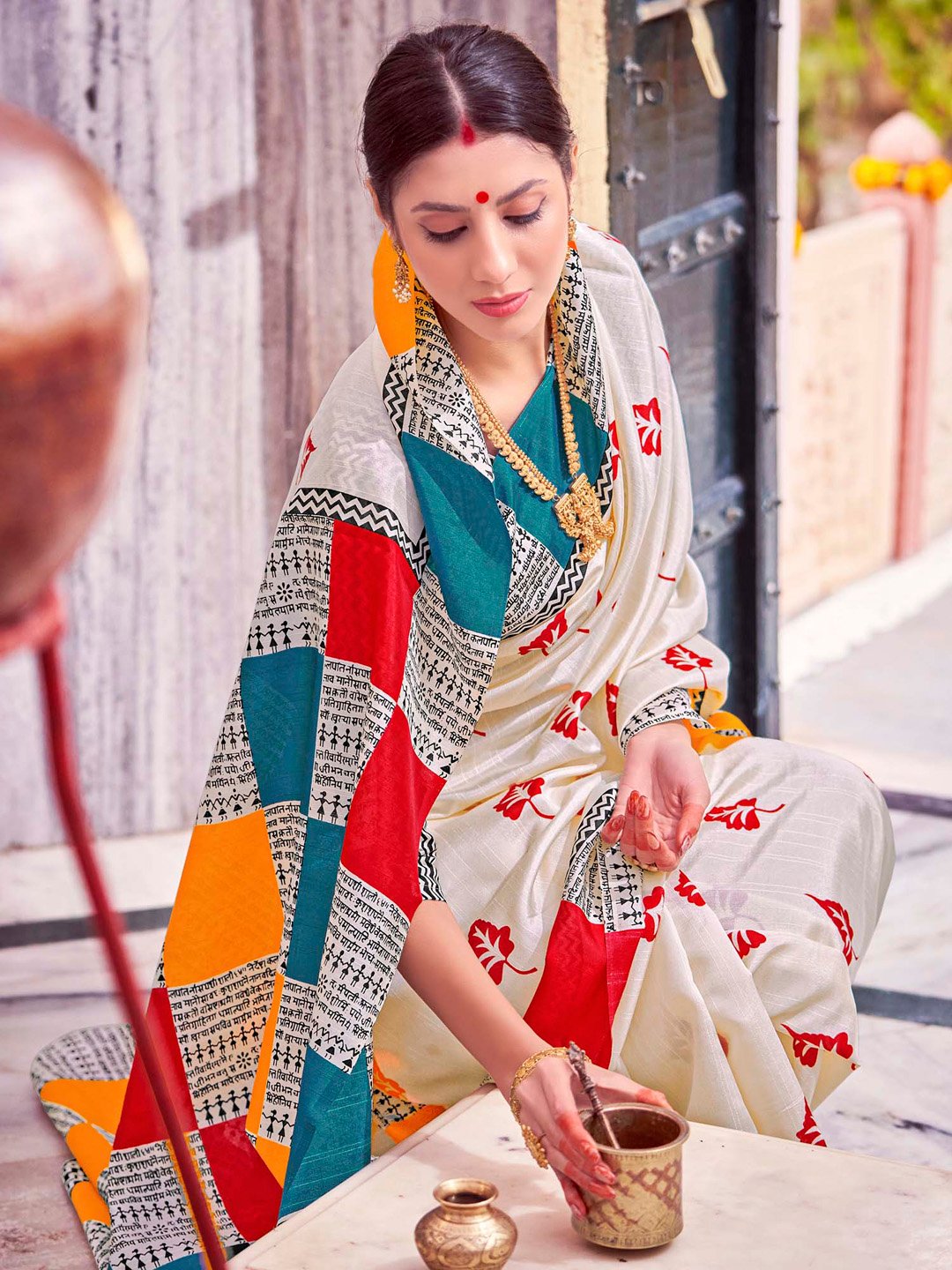 partywear designer saree for festive occasions