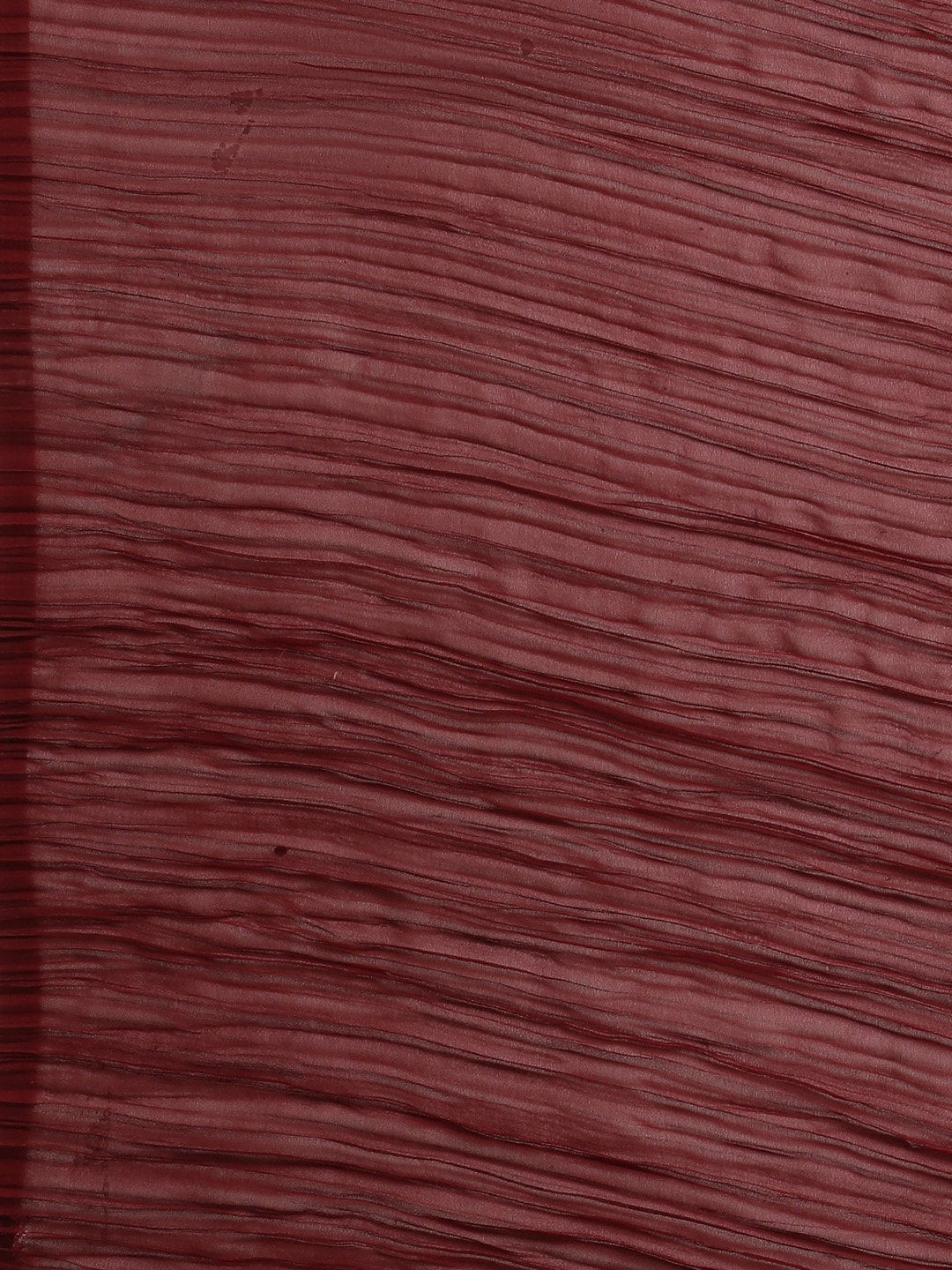 Brown Party Wear Georgette  Solid Saree