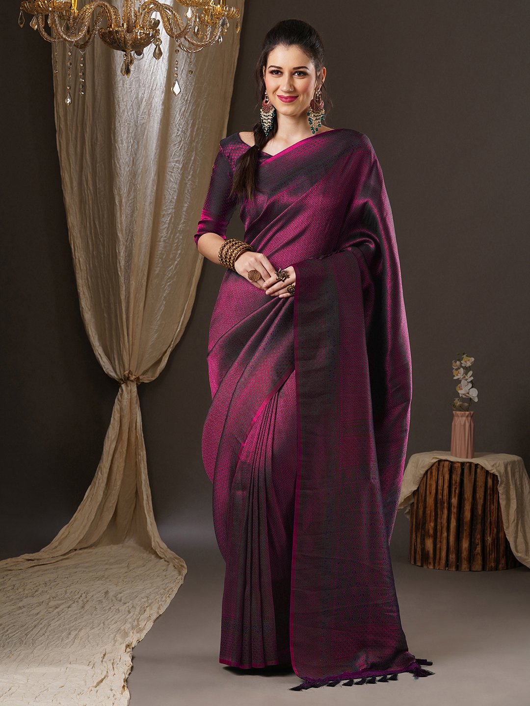 partywear designer saree for festive occasions
