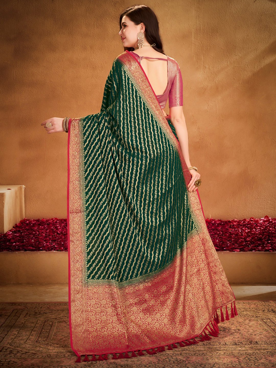 partywear designer saree for festive occasions