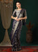 Blue Navy Kanjeevaram Georgette Woven Saree