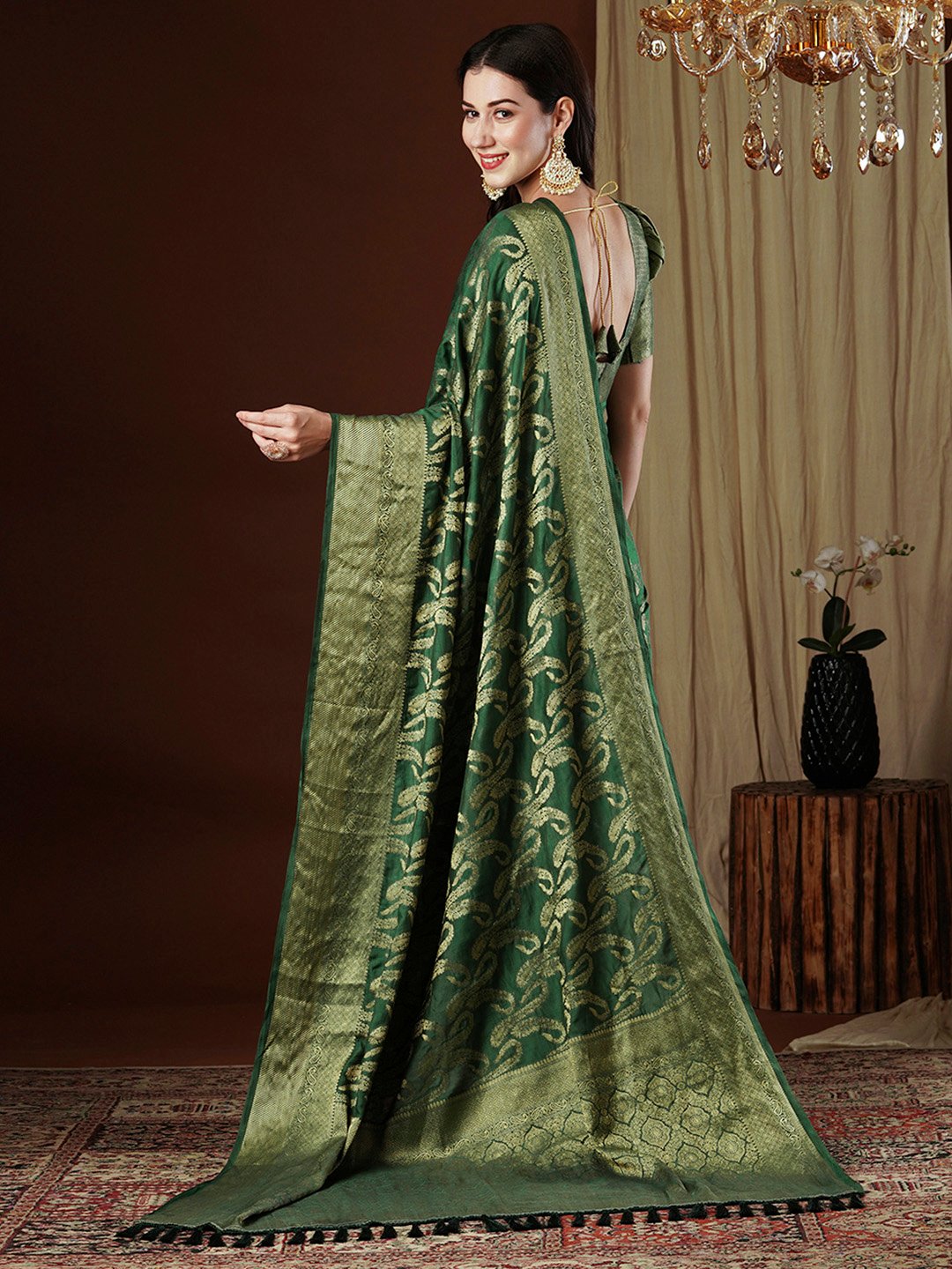 partywear designer saree for festive occasions