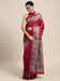 Pink Pink Tussar Khadi Silk Printed Saree