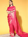 Pink Pink Kanjeevaram Silk Blend Embroidered Saree