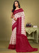 White OffWhite Bagh Cotton Blend Printed Saree