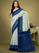 White OffWhite Bagh Cotton Blend Printed Saree