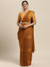 Yellow Mustard Party Wear Georgette  Solid Saree