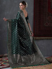 Heritage Green Kanjeevaram Silk Saree - The Dori Store