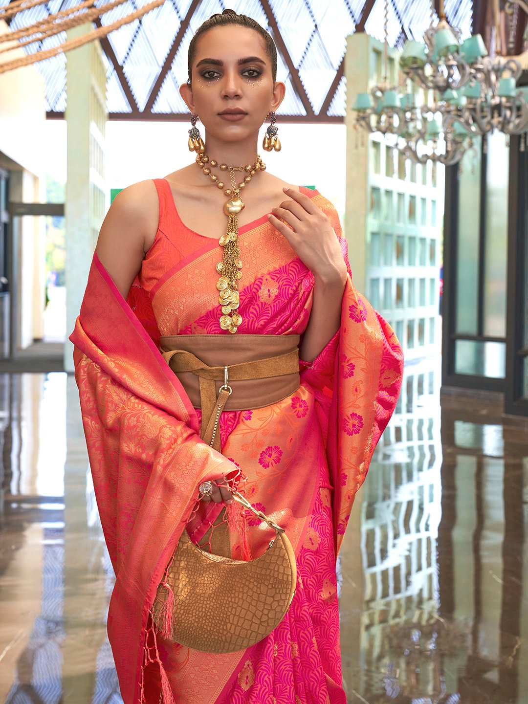 partywear designer saree for festive occasions